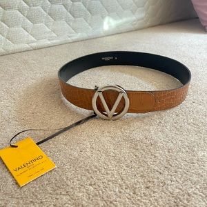 Brown Snakeskin Valentino belt